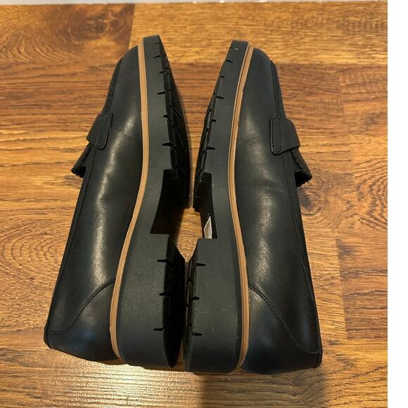 Clarks Collection Westlynn Bella Black Leather Loafers - 8W Classic Style - Picture 6 of 11